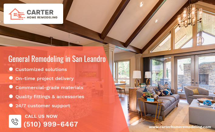 List of special features and services provided by our general remodeling services.